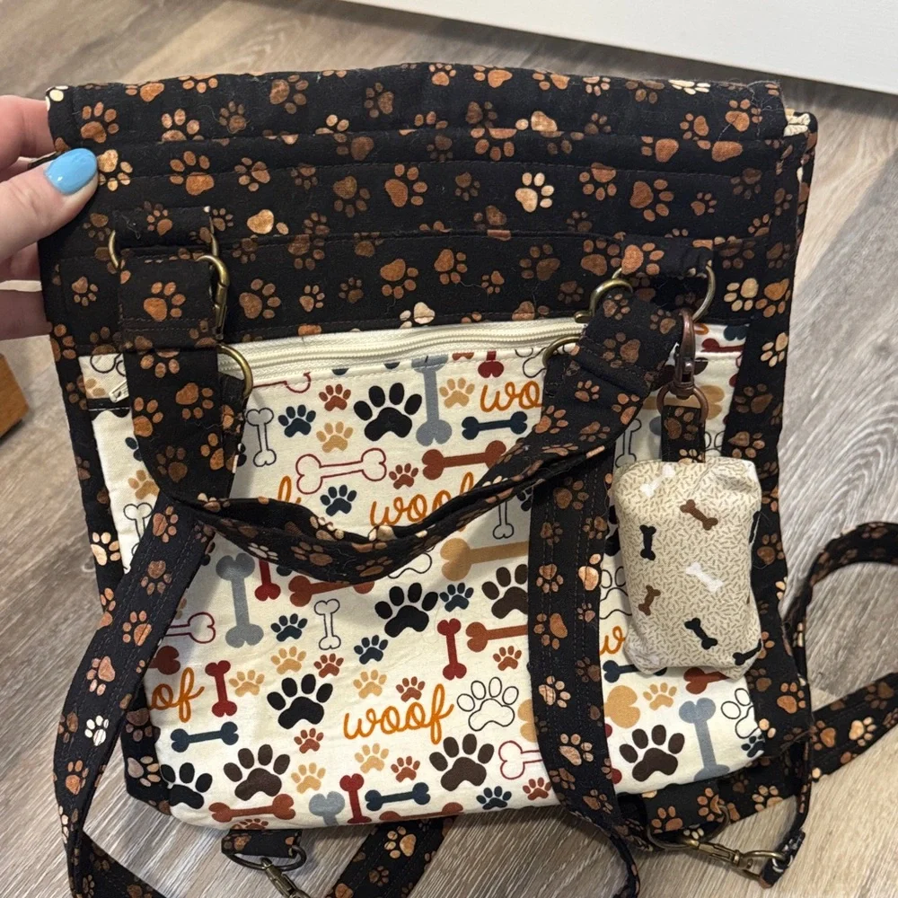 Paw Print Dog Carrier Bag